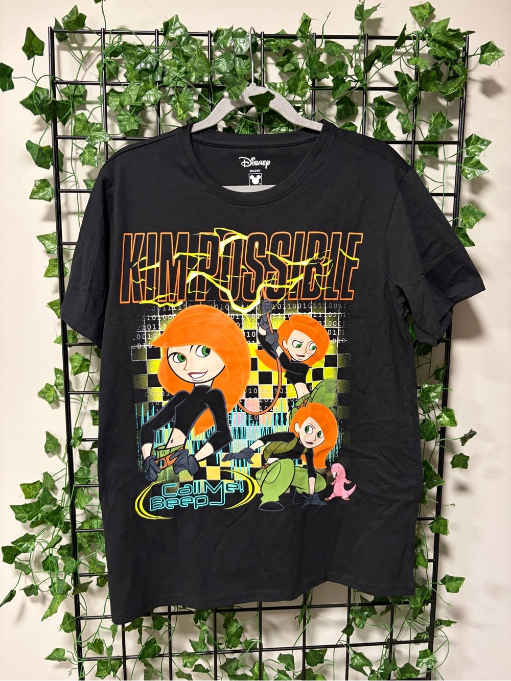 Disney Kim Possible Graphic Tee in Black with Orange Accents